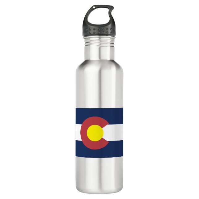 Bouteille D'eau Drapeau du Colorado (Devant)