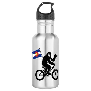 Bouteille D'eau Drapeau du Colorado à vélo Bigfoot