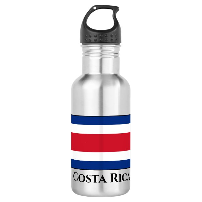 Bouteille D'eau Drapeau du Costa Rica (Devant)