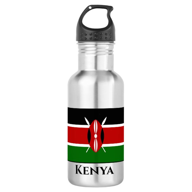 Bouteille D'eau Drapeau du Kenya (Devant)