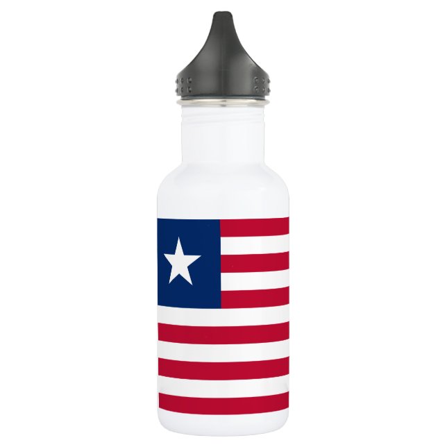 Bouteille D'eau Drapeau du Libéria (Gauche)