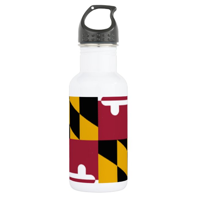 Bouteille D'eau Drapeau du Maryland (Devant)