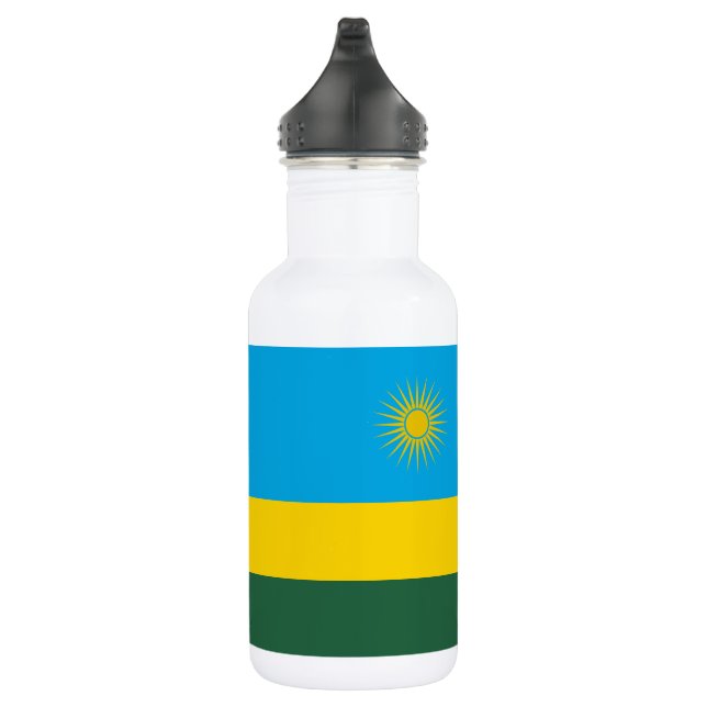 Bouteille D'eau Drapeau du Rwanda (Droite)