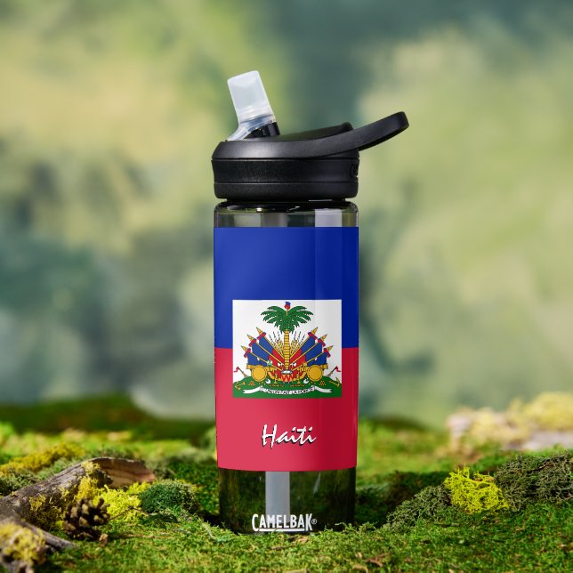 Bouteille D'eau Drapeau haïtien, patriotique Drapeau haïtien (Extérieur)