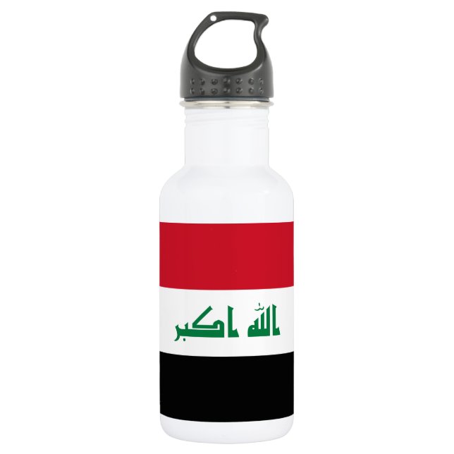 Bouteille D'eau Drapeau Iraq (Devant)