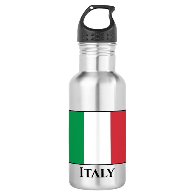Bouteille D'eau Drapeau italien (Devant)