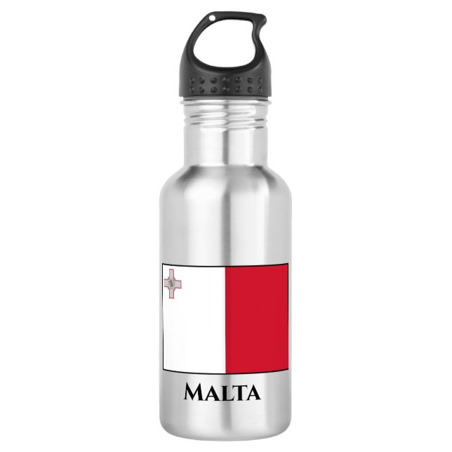 Bouteille D'eau Drapeau maltais (Devant)