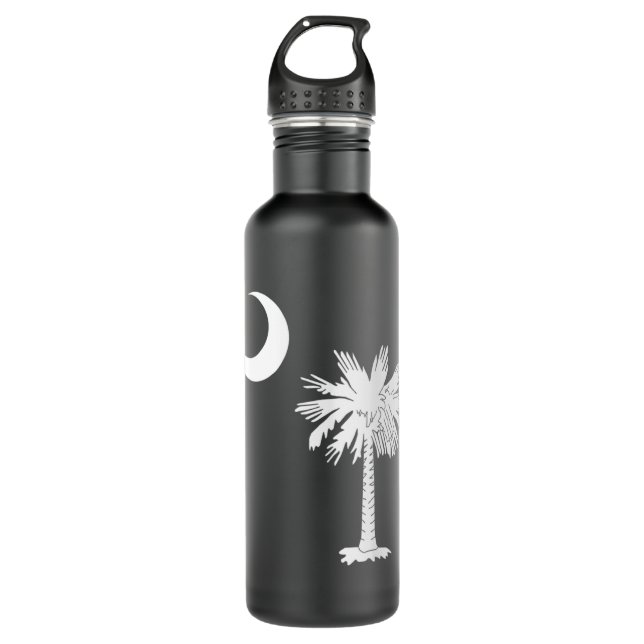 Bouteille D'eau Drapeau officiel de l'État de Palmetto de Caroline (Devant)