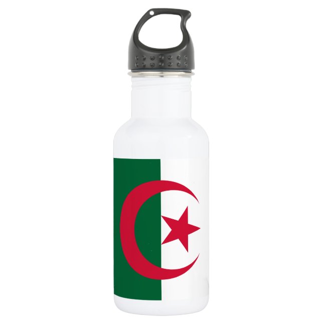 Bouteille D'eau Drapeau patriotique algérien (Devant)