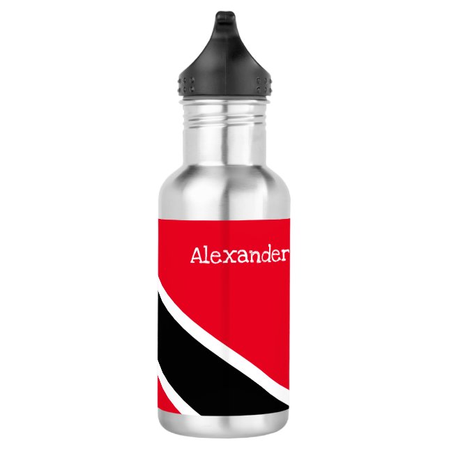 Bouteille D'eau Drapeau personnalisé de Trinité-et-Tobago (Droite)
