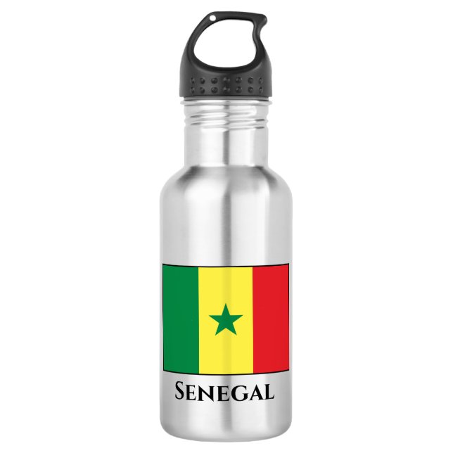 Bouteille D'eau Drapeau sénégalais (Devant)