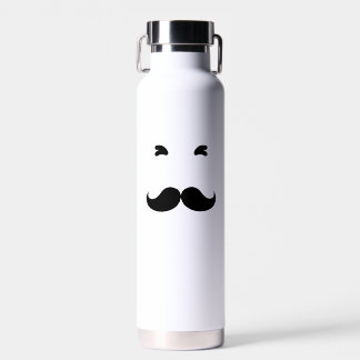 Bouteille D'eau Drôle Barbe Noire Faire Sourire Tout Le Monde