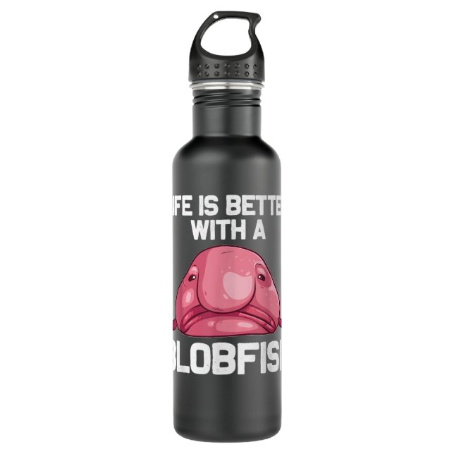 Bouteille D'eau Drôle cadeau Blobfish pour hommes femmes Amoureux  (Devant)