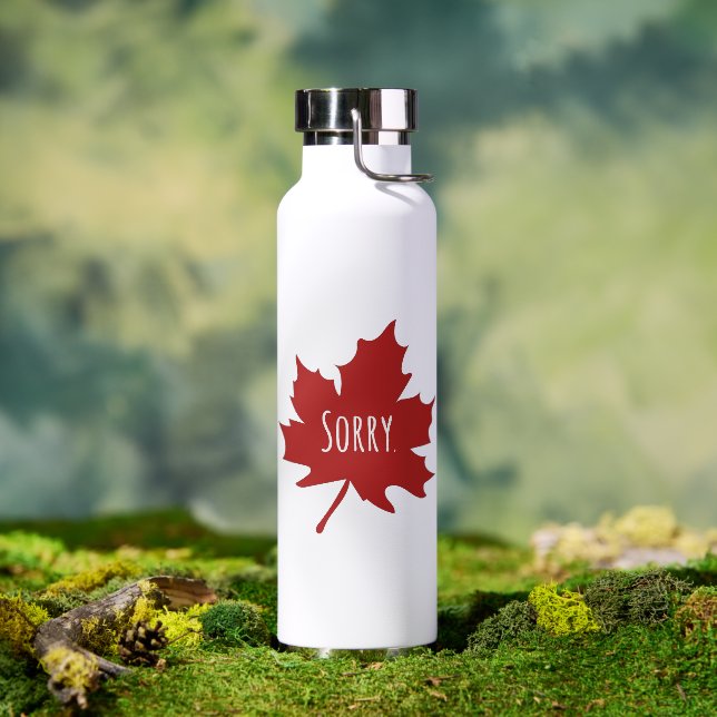 Bouteille D'eau Drôle Canadien (Extérieur)
