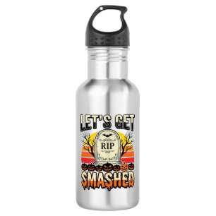 Bouteille D'eau Drôle de Halloween Casse-gueule Cimetière Design
