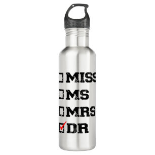 Bouteille D'eau Drôle Docteur Docteur, Mlle Mme Mme Dr Gift