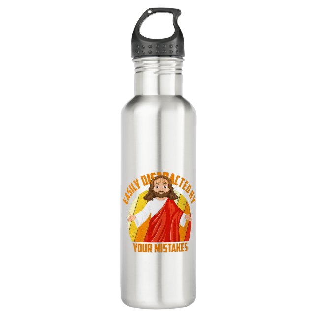 Bouteille D'eau Drôle Jésus (Devant)