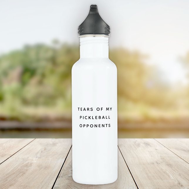 Bouteille D'eau Drôle larmes de mes adversaires de la typographie  (Créateur téléchargé)