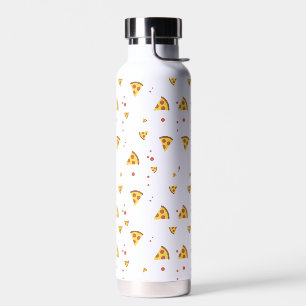 Bouteille D'eau Drôle motif minimaliste de pizza pepperoni rétro