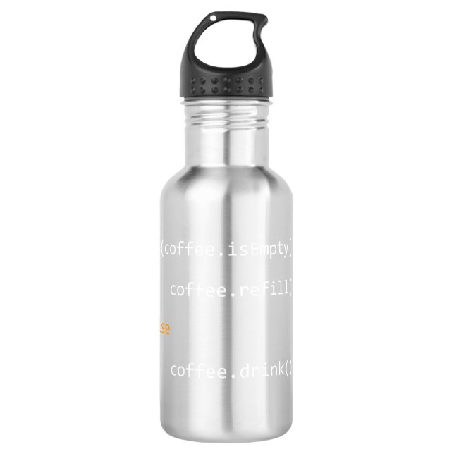 Bouteille D'eau Drôle Programmeur Cadeau De Café Pour Codeurs Pull (Devant)