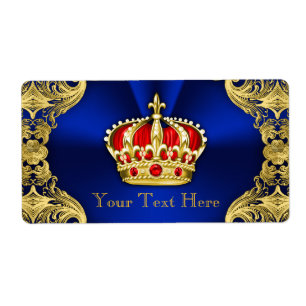 Bouteille d'eau du Baby shower Royal Blue de Regal