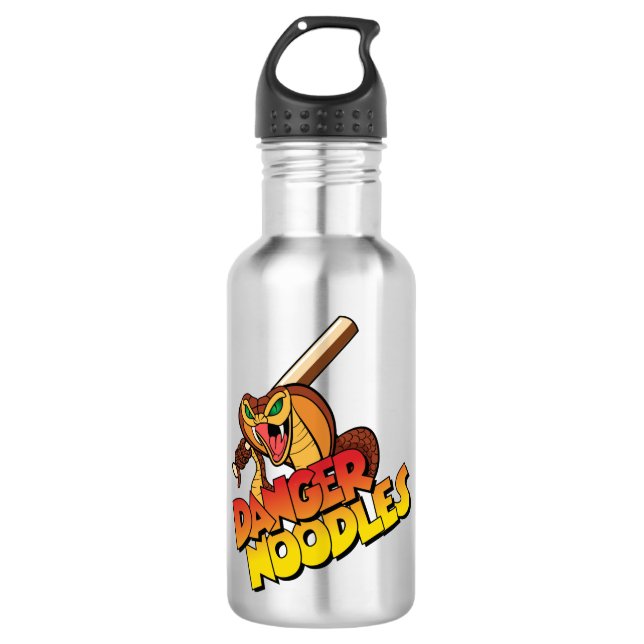 Bouteille d'eau du base-ball de nouilles de danger (Devant)