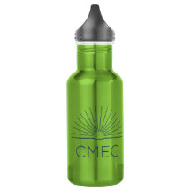 Bouteille d'eau du CMEC - 18 oz, vert avec logo de