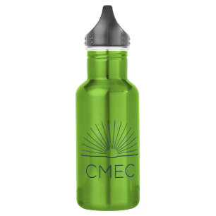 Bouteille d'eau du CMEC - 18 oz, vert avec logo de