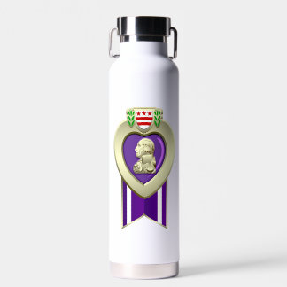 Bouteille d'eau du coeur pourpre