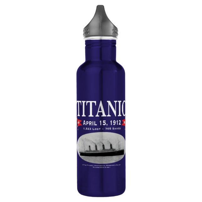 Bouteille d'eau du navire fantôme Titanic (Gauche)