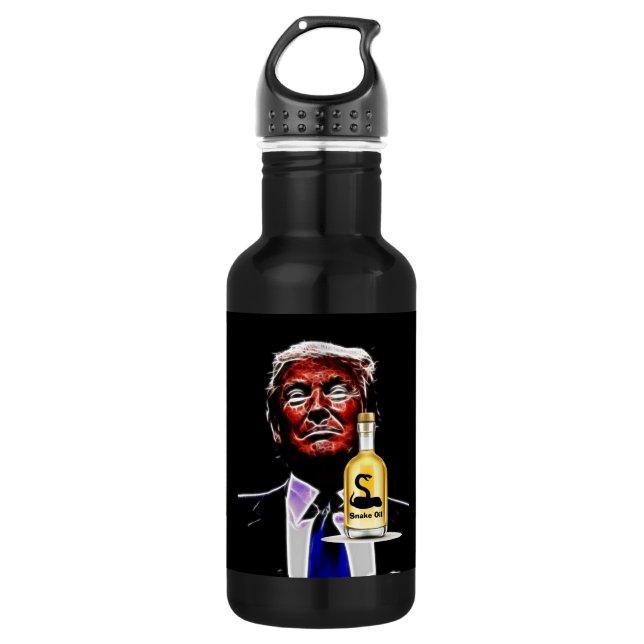 Bouteille d'eau du vendeur d'huile de serpent (Devant)