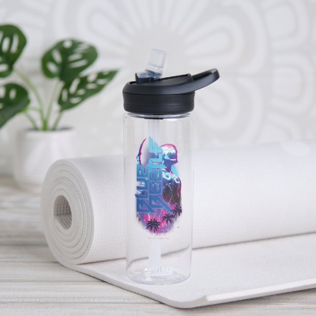 Bouteille D'eau Éclairage de la ville rétrovague de dendroctones b (Yoga)