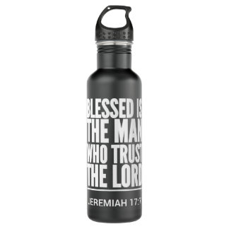 Bouteille D'eau Écriture de la Bible Jésus Verse Christian Jeremia