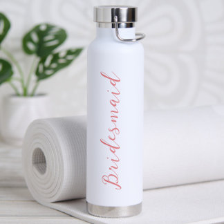 Bouteille D'eau Écriture minimaliste moderne demoiselle d'honneur