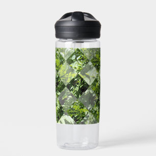 Bouteille D'eau Élégance d'émeraude : Feuilles verts en coupe diam