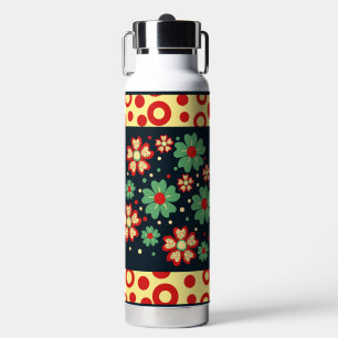 Bouteille D'eau Elegant Contemporary Chic Floral Water Bottle