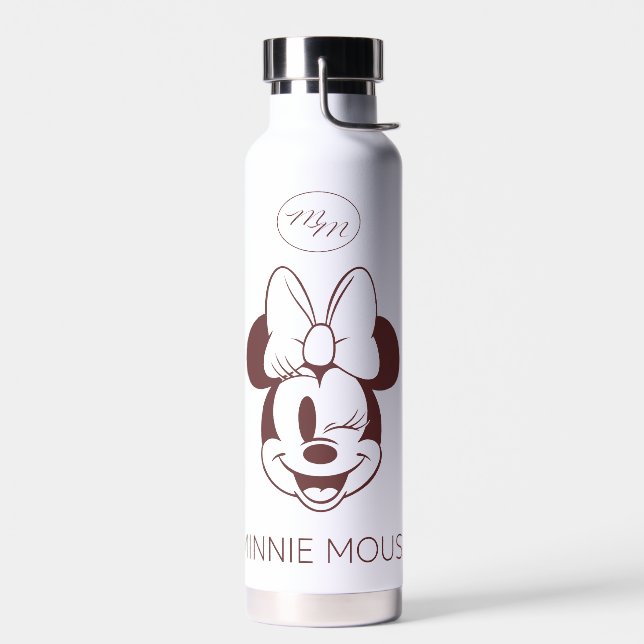 Bouteille D'eau Elegant Minimalist Minnie Mouse Graphic (Gauche)
