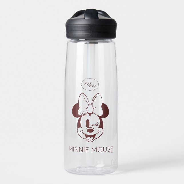 Bouteille D'eau Elegant Minimalist Minnie Mouse Graphic (Avant)