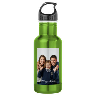 Bouteille D'eau Élégant personnalisé avec photo et texte