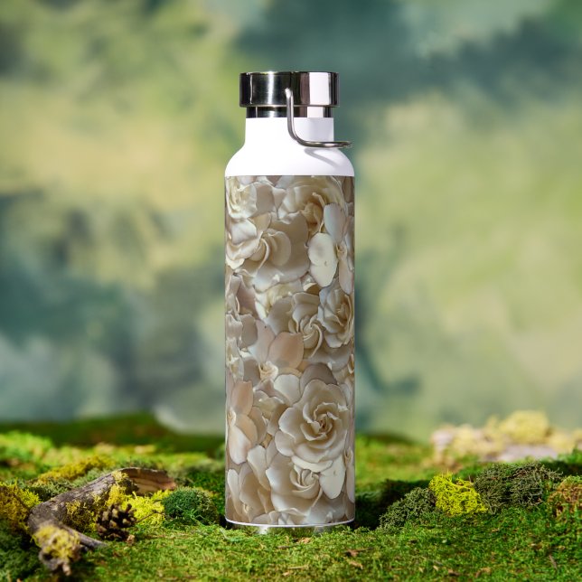 Bouteille D'eau Élégant Rose floral Motif pétal (Extérieur)