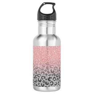 Bouteille D'eau Élégant Rose Gold Parties scintillant Empreinte de