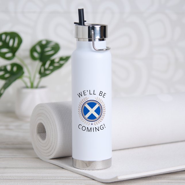 Bouteille D'eau Elegant We'll Be Coming | Scotland Flag Badge  Ins (Yoga (pivotée))