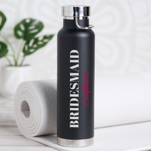 Bouteille D'eau Élégante Fête de Mariage de Style Minimaliste Mode