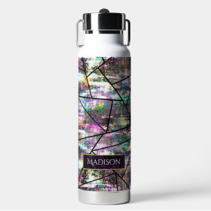 Bouteille D'eau Élégante parties scintillant girly iridescente