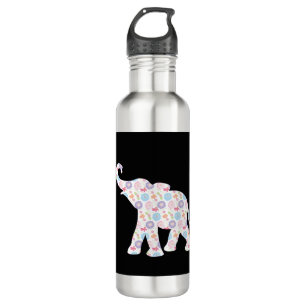 Bouteille D'eau Eléphant à l'aquarelle Motif unique