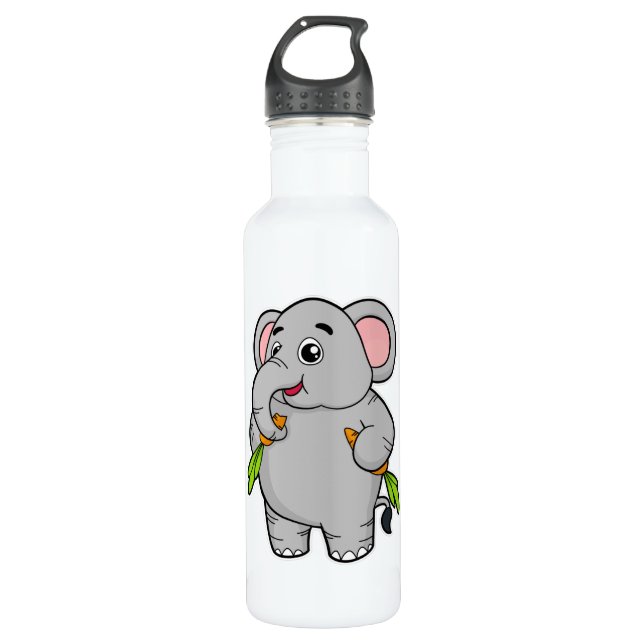 Bouteille D'eau Eléphants aux carottes (Devant)