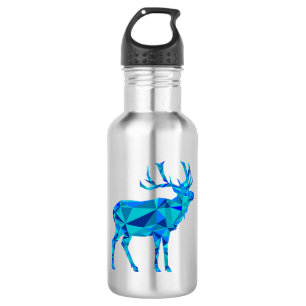 Bouteille D'eau Elk géométrique bleu