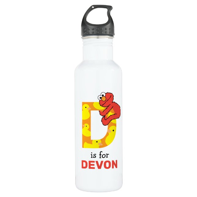 Bouteille D'eau Elmo Alphabet | D Canard (Devant)