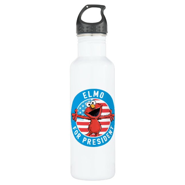 Bouteille D'eau Elmo pour le président - Drapeau (Devant)