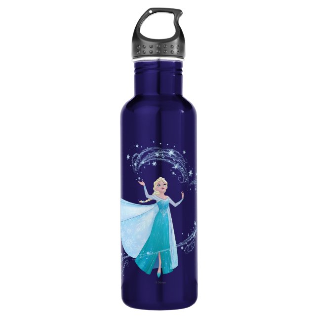 Bouteille D'eau  Elsa| Glace étincelante, étincelante (Devant)